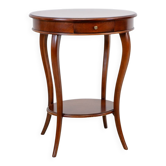 Table d'appoint ronde de style classique de la fin du 20e siècle / Table à coudre