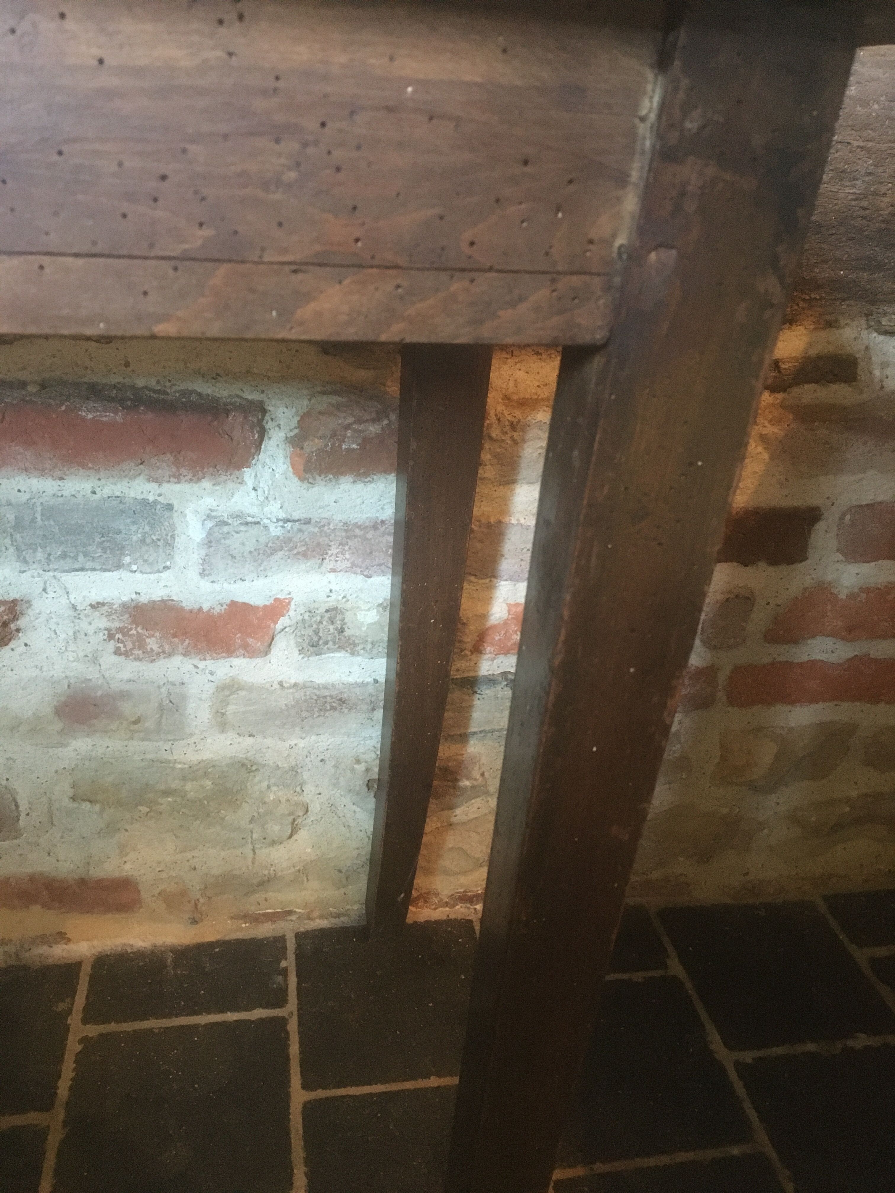 Side table with drawer in oak