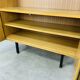 1950s modernist bookshelf, light oak, vintage