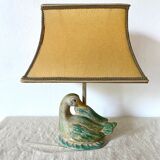 Vintage ceramic duck lamp