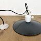 Industrial Blue Enamel Ceiling Light, 1950s