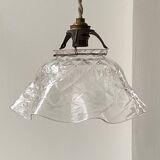 Antique glass suspension, Denayrouze lighting