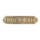 Brass desk door plate