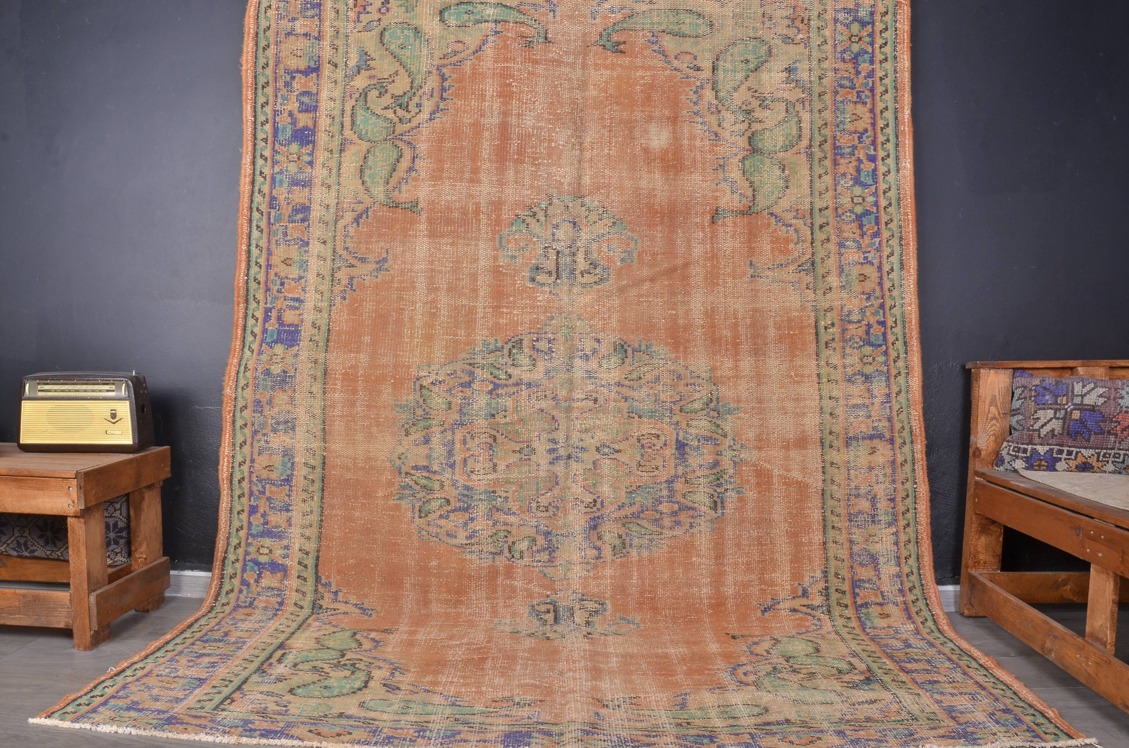 Antique Floral Oushak Home Living Rug sku 1900