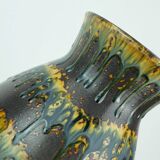 mid century vase dumler & breiden vase model 122/30 with rare colorful patt