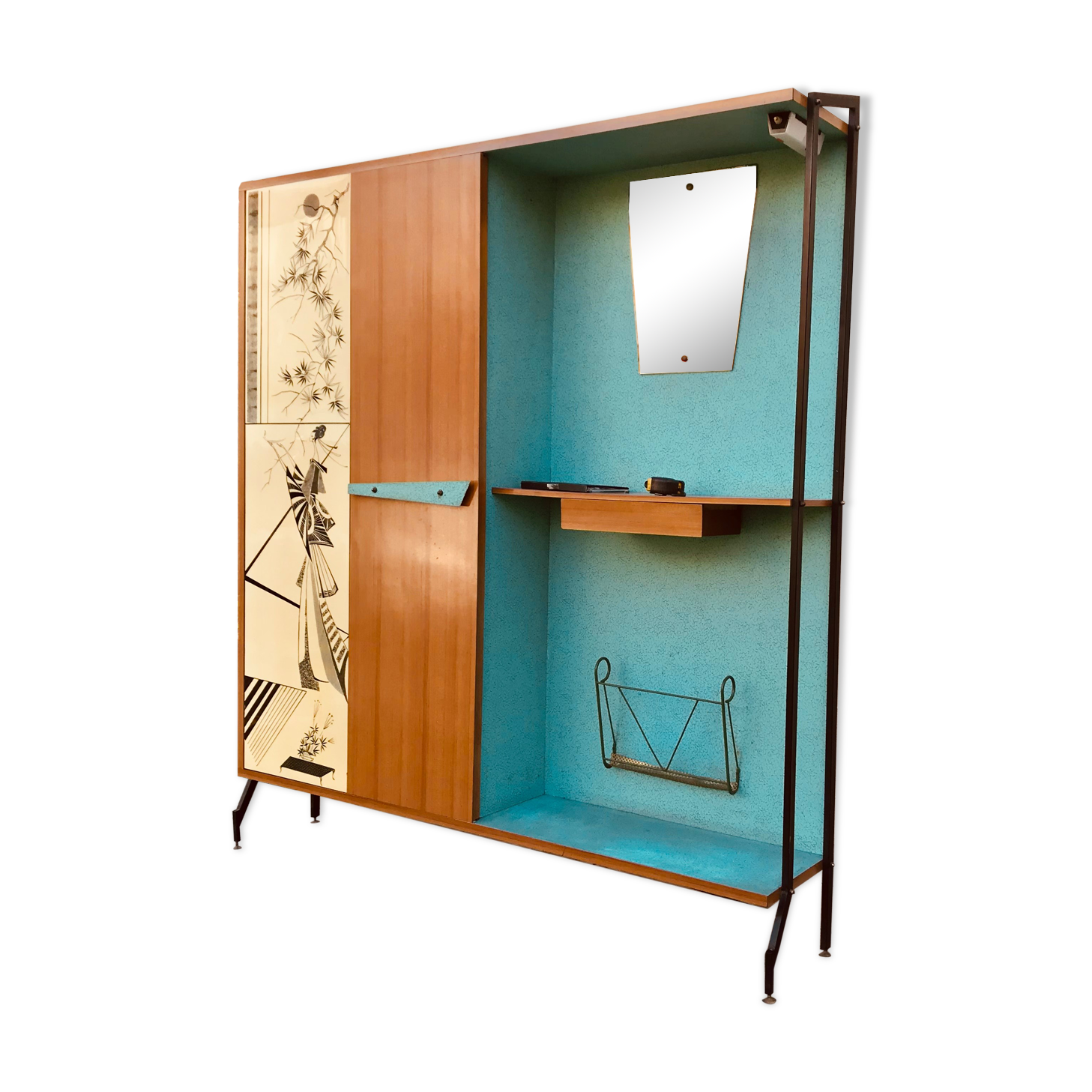 Furniture dressing room entrance design 1960 italy