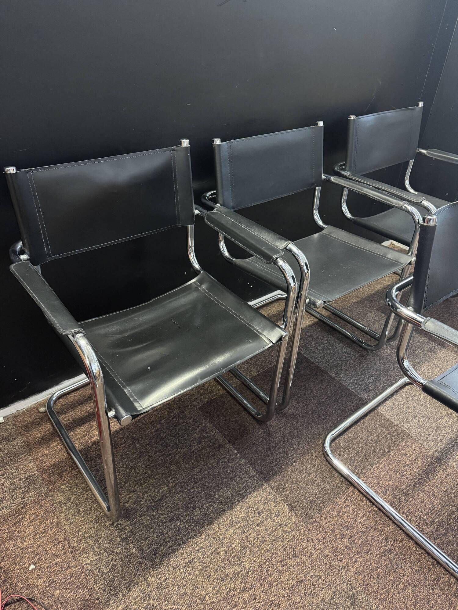 Armchair in the style of Marcel Breuer – sled base