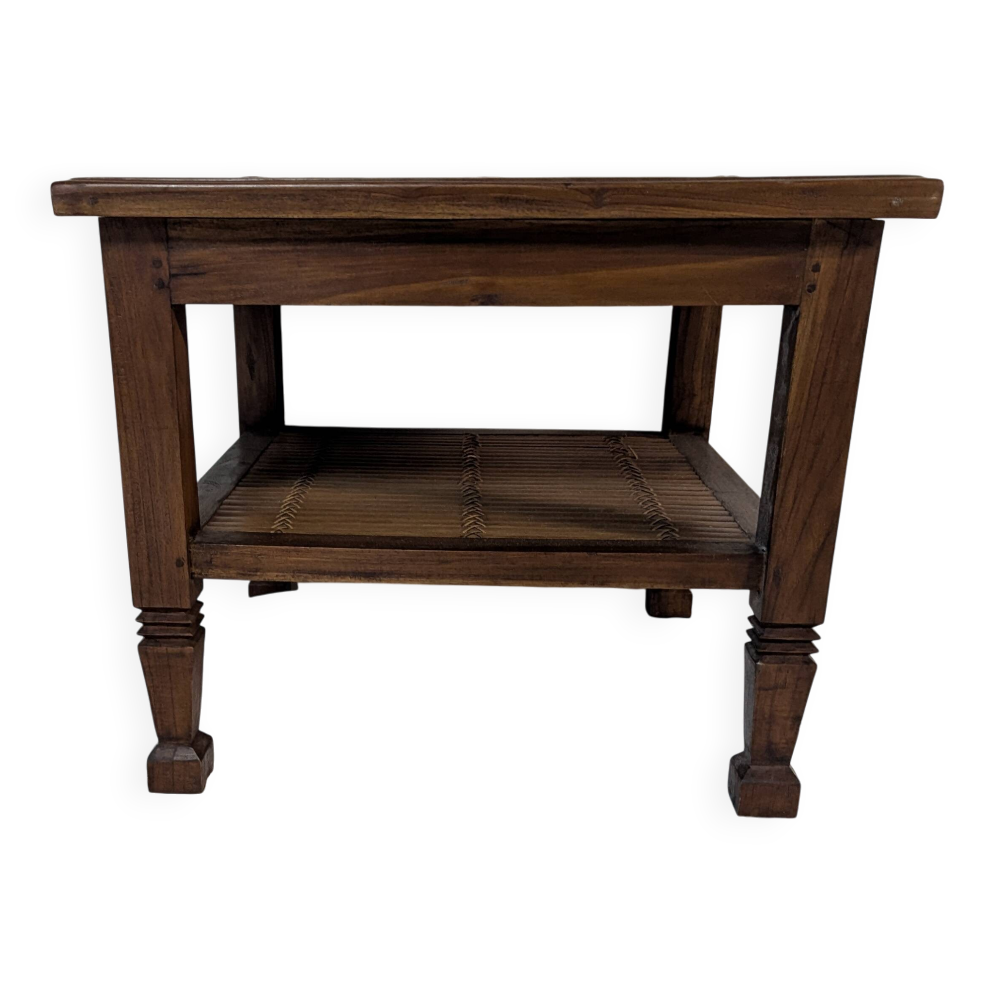 small coffee table wood and bamboo