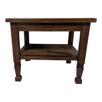 small coffee table wood and bamboo