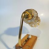 Lampe de chevet vintage : Lampe en verre style milieu du XXe siècle, Yougoslavie, années 1970