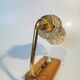 Vintage Bedside Table Lamp: Mid-Century Glass Light, Yugoslavia 1970s