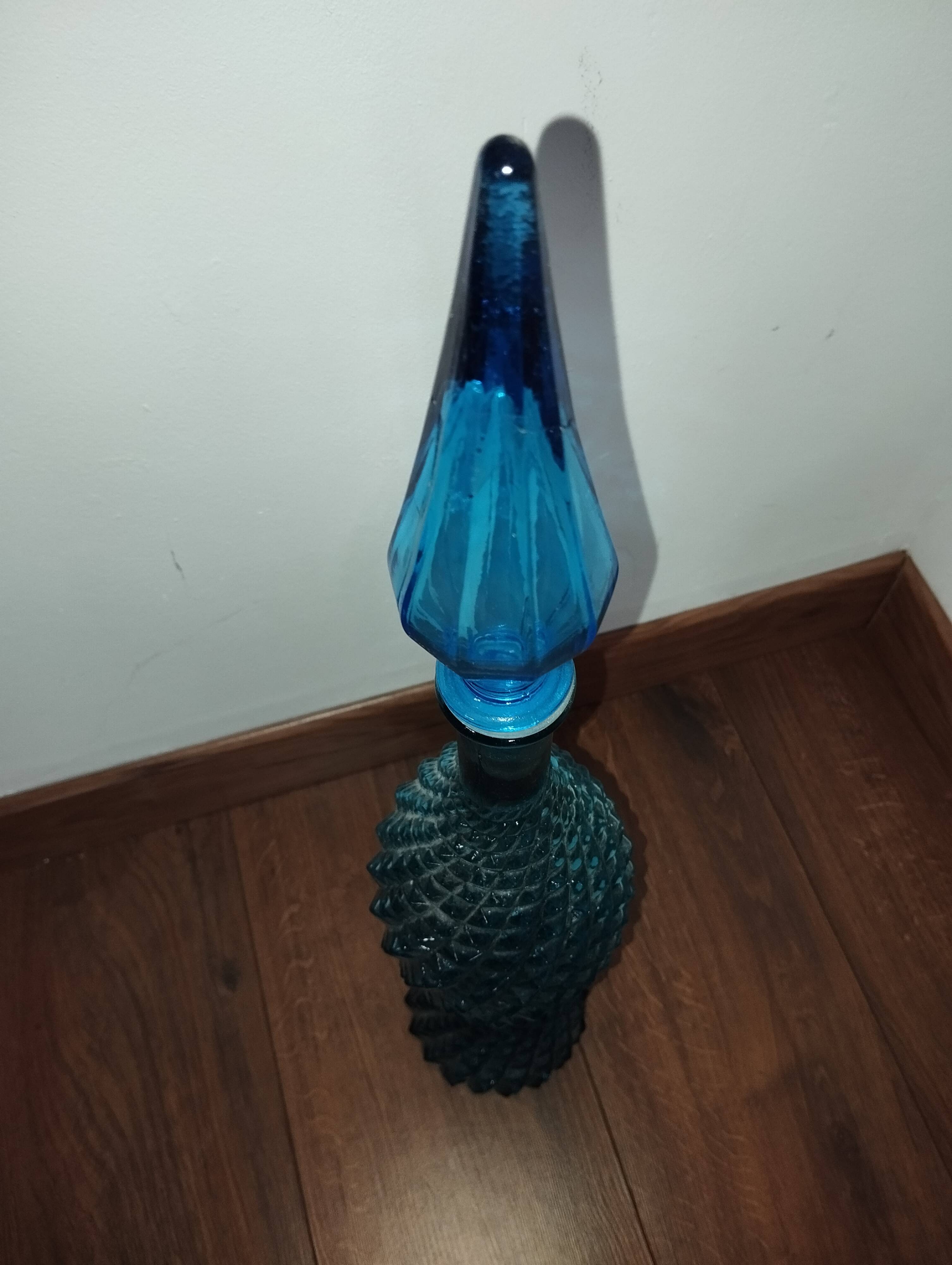 Italian blown glass bottle
