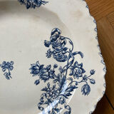 Blue flowered ironstone deep plates from Saxony