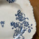 Blue flowered ironstone deep plates from Saxony
