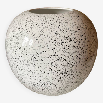 Large speckled ball vase 1980