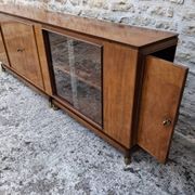 Mahogany glass sideboard, 1950