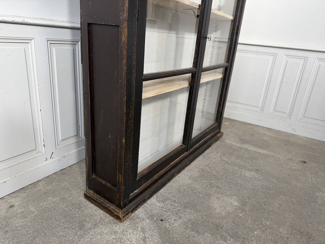 19th-century pine library