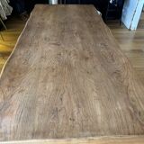 Brutalist elm table