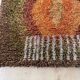 Original ABSTRACT Scandinavian High Pile Pop Art Rya Rug Carpet, Sweden, 1960s