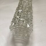 Set of four vintage pressed glass tulips dimensions: height -20cm- diameter -5.5cm-