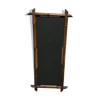 Wooden mirror imitation bamboo 124 x59cm