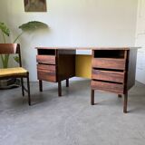 Bureau et sa chaise scandinave palissandre