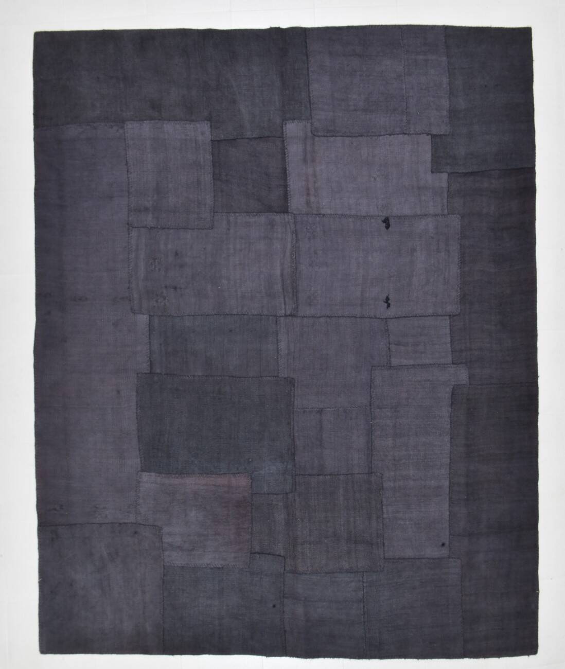 Tapis Kilim vintage surdimensionné gris cendré 8x10, 245x306 cm