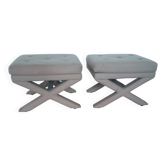 pair of Billy Baldwin x-benches