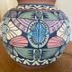 Painted ceramic table lamp