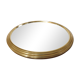 Golden 50-60's aluminium round mirror tray