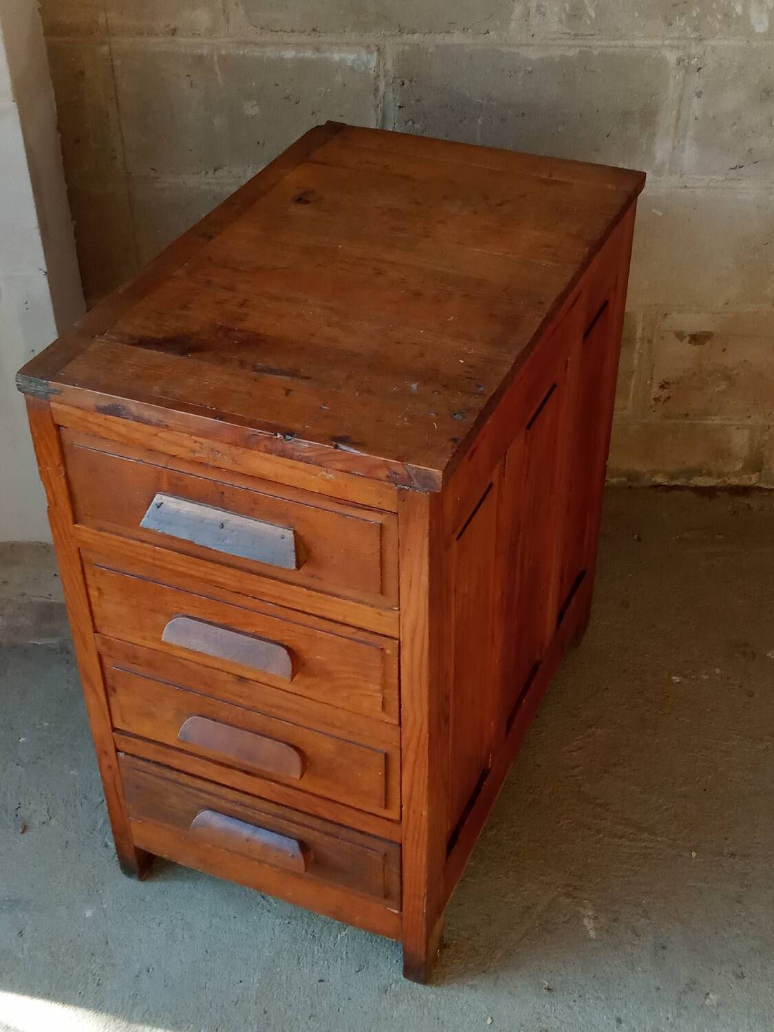 Antique office furniture, 4 drawers
