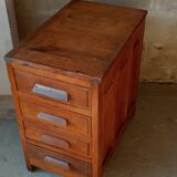 Meuble de métier, de bureau ancien 4 tiroirs