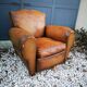 Leather club chair