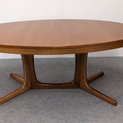 Table ovale de salle à manger extensible Baumann, France vers 1970