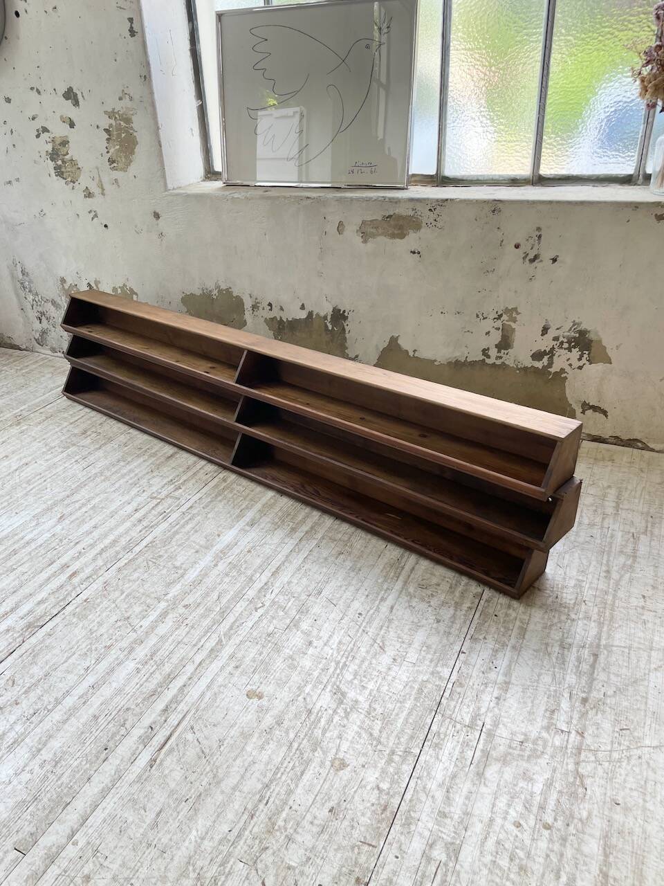 XL wooden wall storage