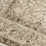 Beige Wool Tribal Carpet