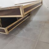 Coffee table vintage bar year 70 double tray for Roche Bobois