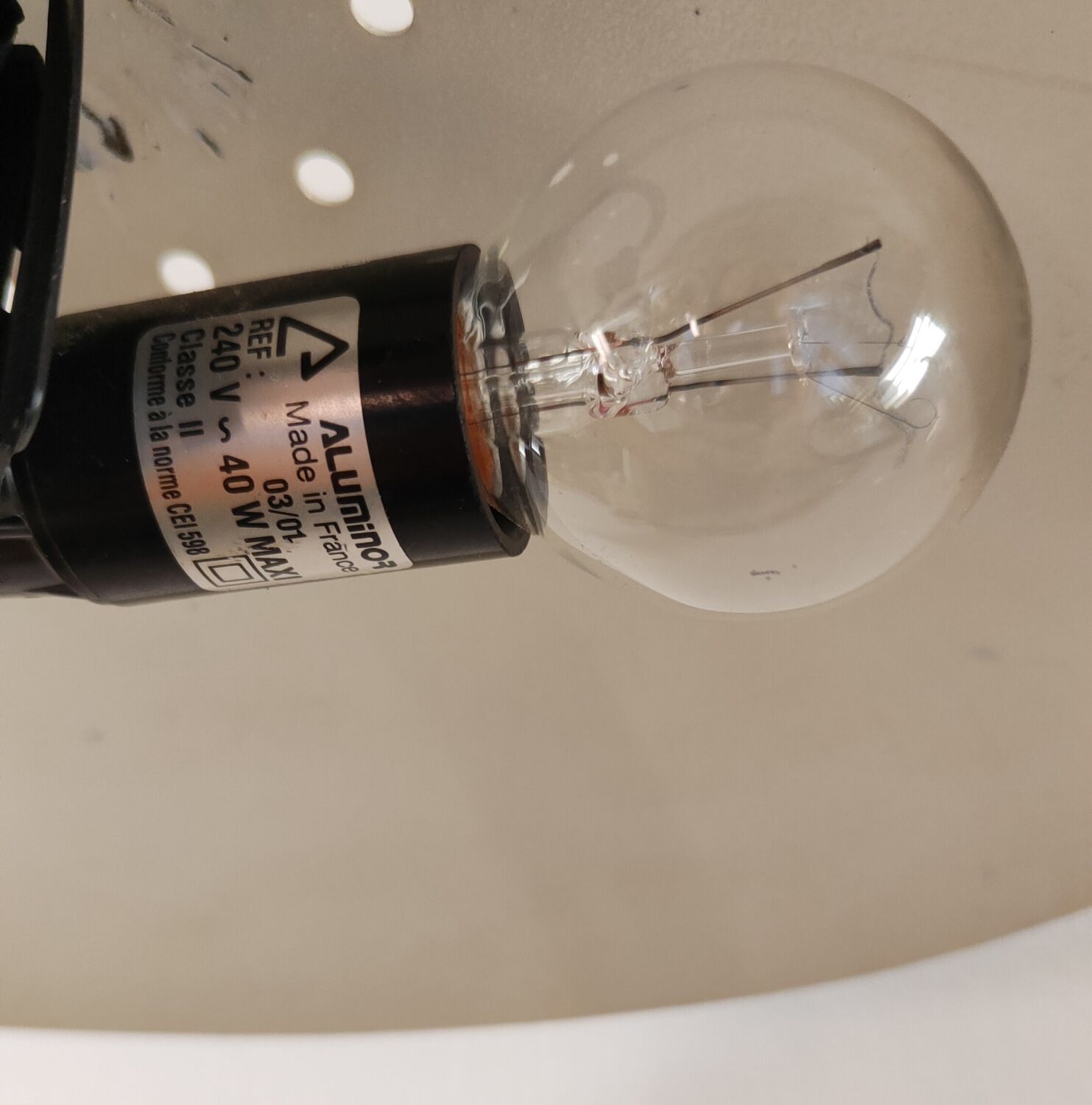 Mushroom lamp aluminor 1980