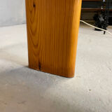 Pine coffee table & glass top