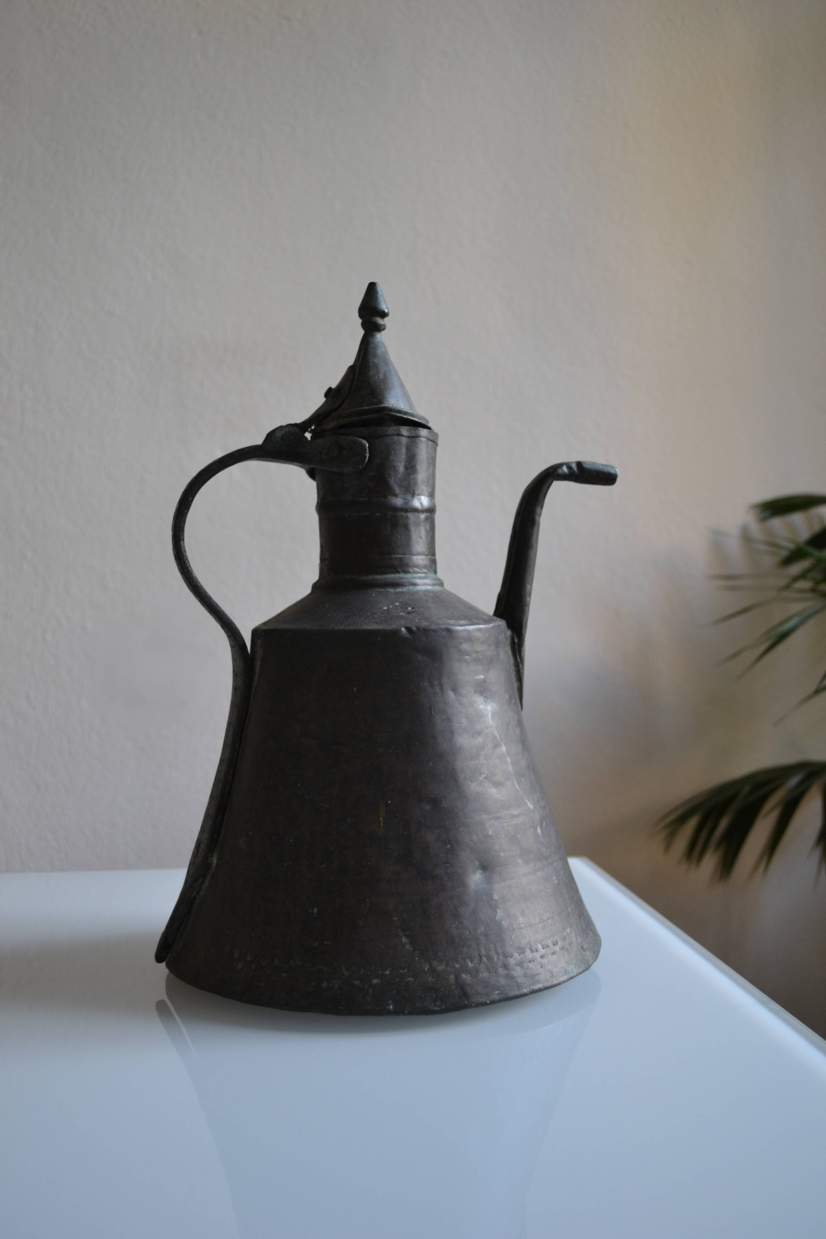 Ottoman copper jug Islamic Art 19th century