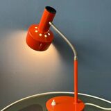 Lampe de bureau orange Hustadt Leuchten du milieu du siècle