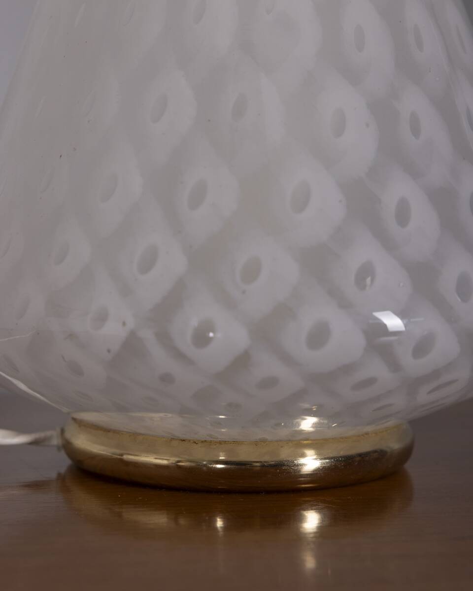 Vintage 1970s Murano glass table lamp, Italian design