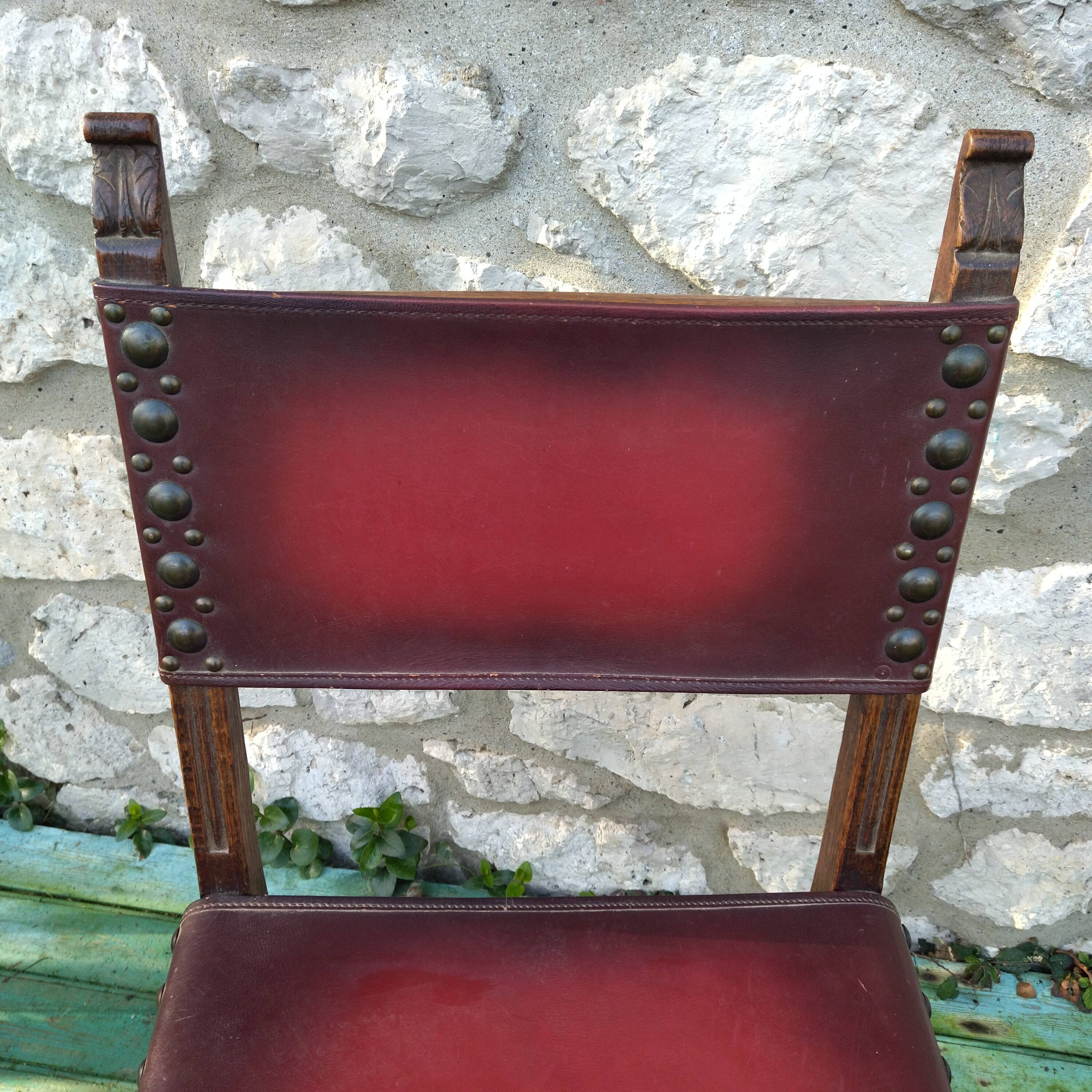 Carved wooden chair medieval style heroic fantasy