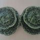 Salt and pepper shaker cabbage in Silea earthenware
