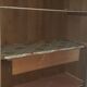 Antique Louis Philippe wardrobe with 2 doors, solid oak, raw wood