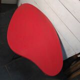 Vintage coffee table from the 1960s in red.