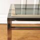 Chrome brass side table, 1970.