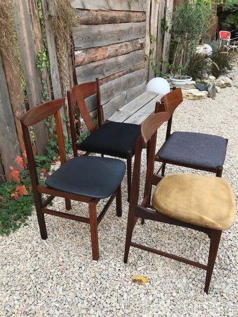 Set of 4 chairs from the 60's