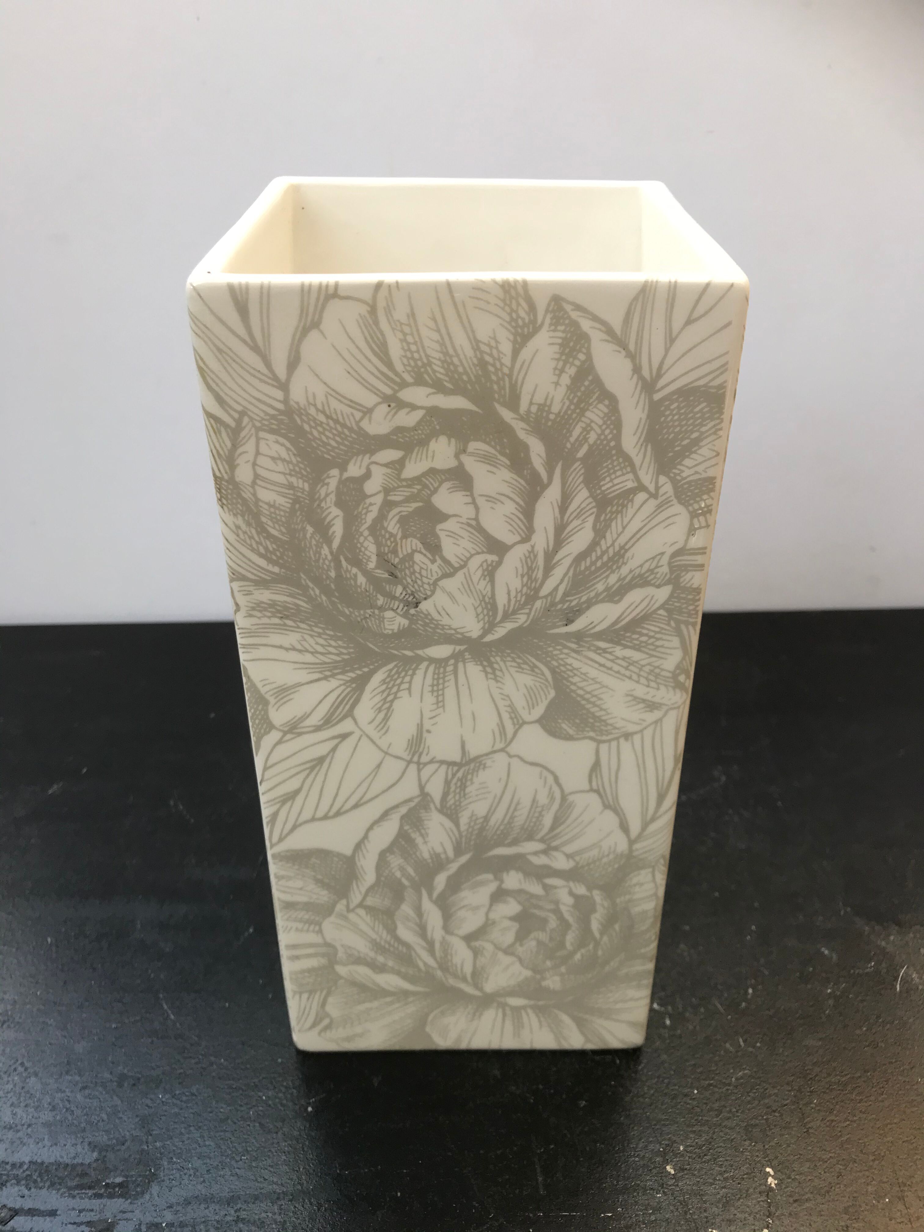 Ancient vase Cult design ceramics white