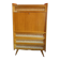 Secrétaire vintage en bois et rotin